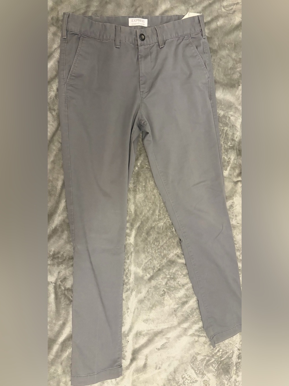 Express Men's Gray skinny fit Hayden Chinos